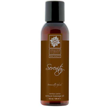 Sliquid Organics Balance Massage Oil Serenity (French Vanilla) 8.5oz - Not Very Vanilla