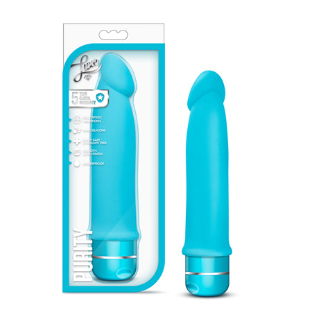 Blush Luxe Purity Silicone Vibrator Blue - Not Very Vanilla