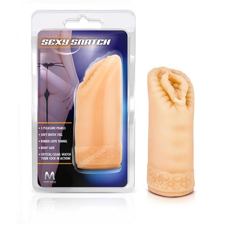 Blush M for Men Sexy Snatch Vagina Stroker Beige - Not Very Vanilla