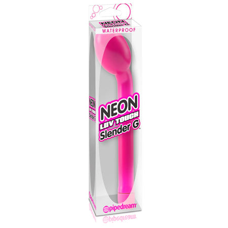 Pipedream Neon Luv Touch Slender G Waterproof G-Spot Vibrator Pink - Not Very Vanilla