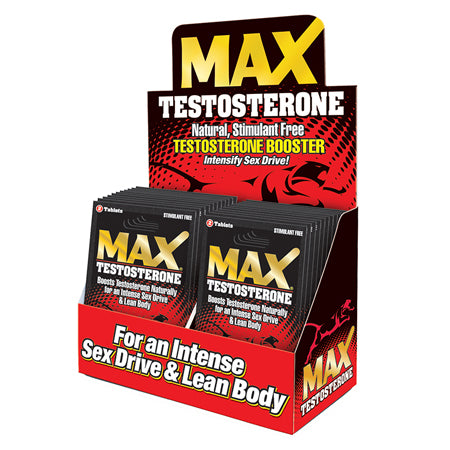 MaxTestosterone Booster Pills 2-Pack 24-Piece Display - Not Very Vanilla