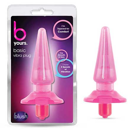 Blush B Yours Basic Vibra Plug Pink - Not Very Vanilla