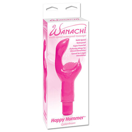 Pipedream Wanachi Happy Hummer Multi-Speed Waterproof Massager Dual Stimulator Pink - Not Very Vanilla