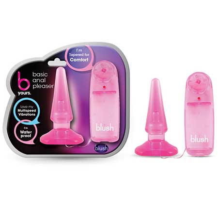 Blush B Yours Basic Anal Pleaser Remote-Controlled Vibrating Anal Plug Pink - Not Very Vanilla