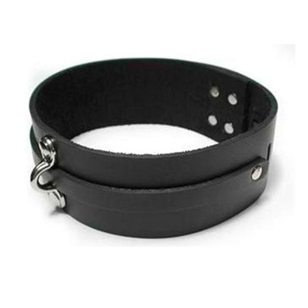 KinkLab Bondage Basics Leather Collar (Black) - Not Very Vanilla