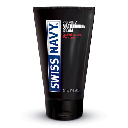 Swiss Navy Premium Masturbation Cream 5 oz. - Not Very Vanilla