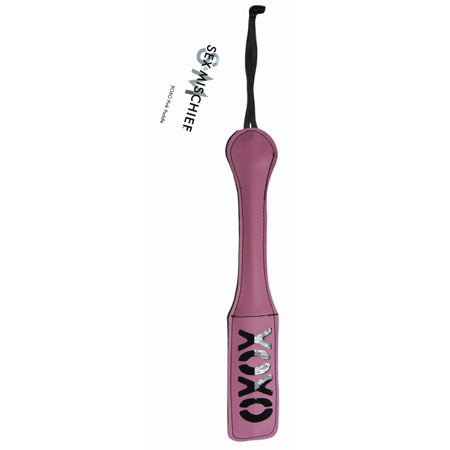 Sportsheets Sex & Mischief 'XOXO' Impression Paddle Pink - Not Very Vanilla