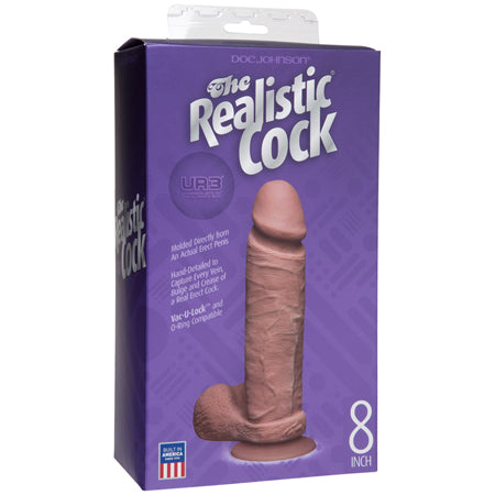 The Realistic Cock - UR3 - 8 Inch Brown - Not Very Vanilla