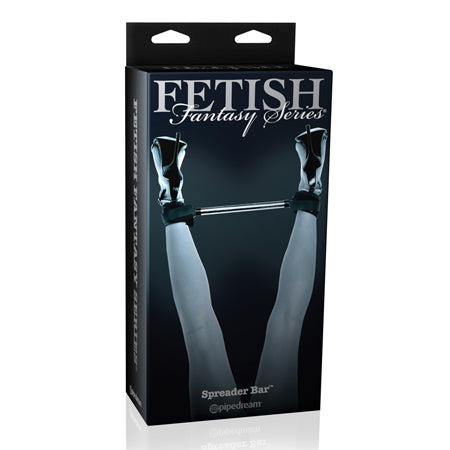 Pipedream Fetish Fantasy Series Limited Edition Adjustable Spreader Bar Black/Silver - Not Very Vanilla