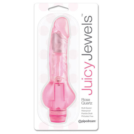 Pipedream Juicy Jewels Rose Quartz Flexible Realistic Vibrator Pink - Not Very Vanilla