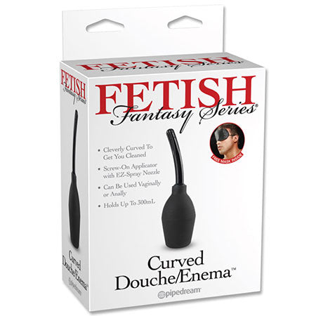 Pipedream Fetish Fantasy Series Curved Douche/Enema Black - Not Very Vanilla