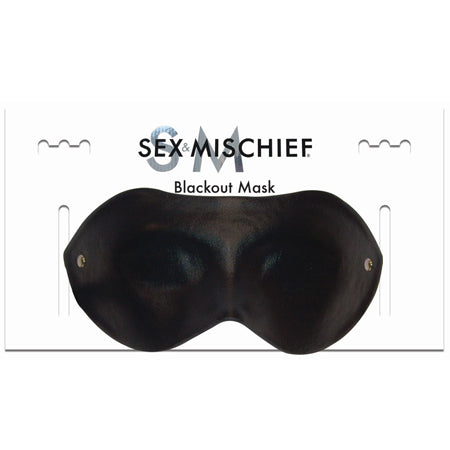 Sportsheets Sex & Mischief Blackout Mask Blindfold Black - Not Very Vanilla