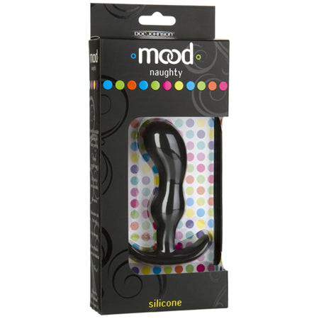 Mood - Naughty 2 - Medium Black Silicone Butt Plug - Not Very Vanilla