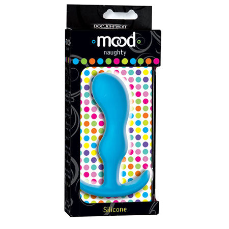 Mood - Naughty 2 - Large Blue Silicone Butt Plug - Not Very Vanilla