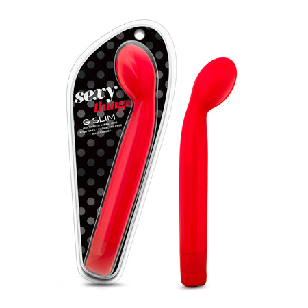 Blush Sexy Things G Slim Multispeed Slimline G-Spot Vibrator Red - Not Very Vanilla