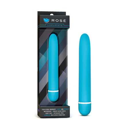 Blush Rose Luxuriate Classic Slimline Vibrator Blue - Not Very Vanilla