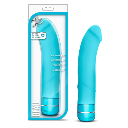 Blush Luxe Beau Silicone G-Spot Vibrator Blue - Not Very Vanilla