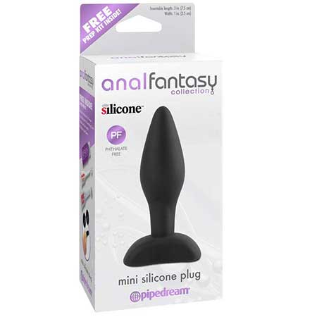 Pipedream Anal Fantasy Collection Mini Silicone Plug Black - Not Very Vanilla