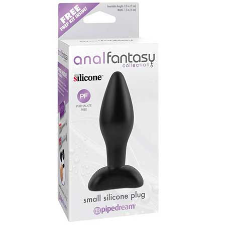 Pipedream Anal Fantasy Collection Small Silicone Plug Black - Not Very Vanilla