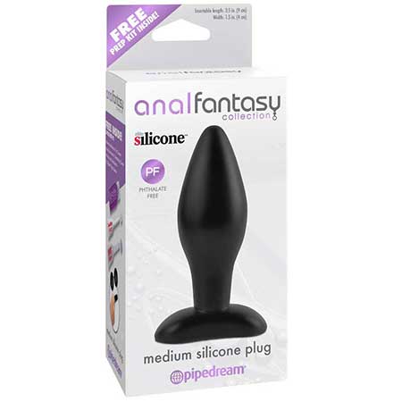 Pipedream Anal Fantasy Collection Medium Silicone Plug Black - Not Very Vanilla