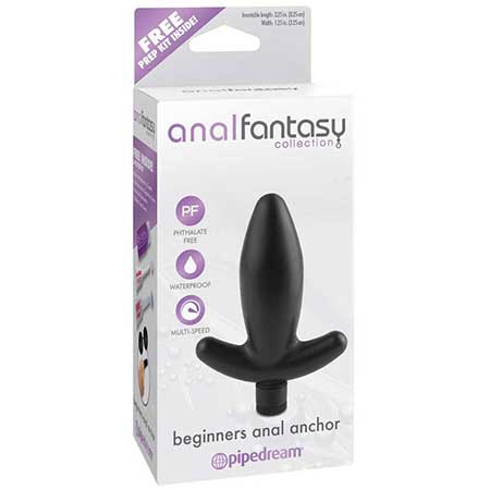 Pipedream Anal Fantasy Collection Vibrating Beginner's Anal Anchor Black - Not Very Vanilla