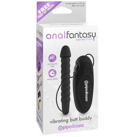 Pipedream Anal Fantasy Collection Remote-Controlled Vibrating Butt Buddy Black - Not Very Vanilla