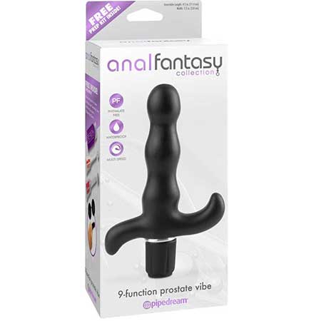 Pipedream Anal Fantasy Collection 9-Function Prostate Vibe Black - Not Very Vanilla