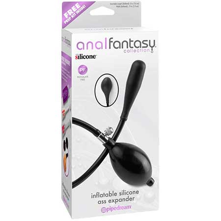 Pipedream Anal Fantasy Collection Inflatable Silicone Ass Expander Black - Not Very Vanilla