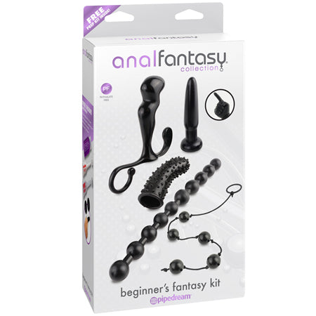 Pipedream Anal Fantasy Collection 5-Piece Beginner's Fantasy Kit Black - Not Very Vanilla