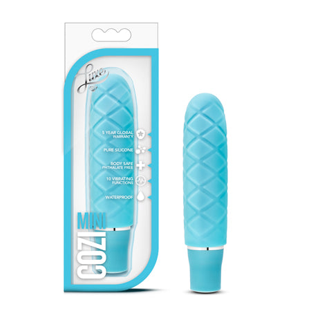 Blush Luxe Cozi Mini Silicone Slimline Vibrator Aqua - Not Very Vanilla