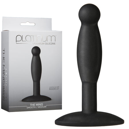 Platinum Premium Silicone - The Minis - Smooth - Medium Black - Not Very Vanilla