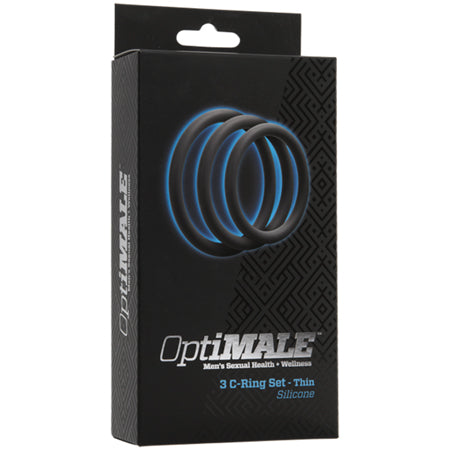 OptiMALE – 3 C-Ring Set – Thin Slate - Not Very Vanilla