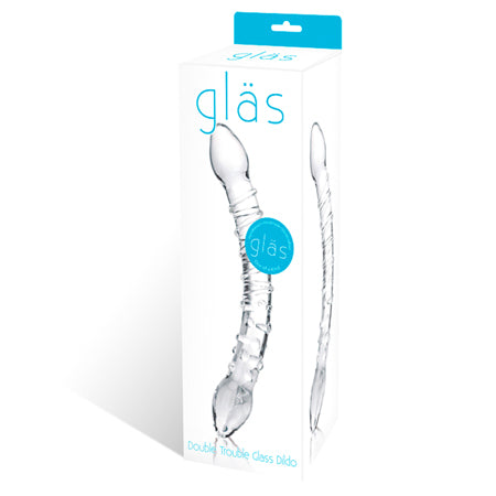 Glas 10 in. Double Trouble Glass Dildo - Not Very Vanilla