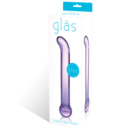 Glas 6.75 in. Purple G-Spot Tickler Glass Dildo - Not Very Vanilla