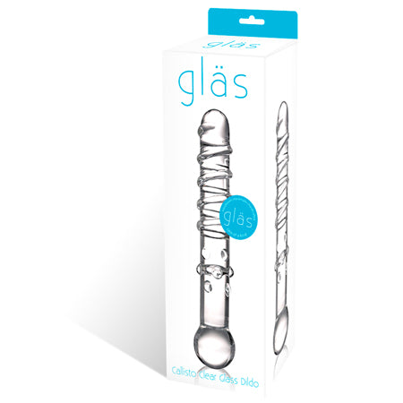 Glas 7 in. Callisto Clear Glass Dildo - Not Very Vanilla