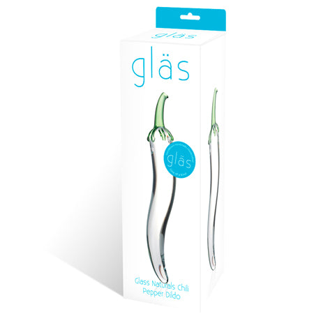 Glas 8.25 in. Glass Naturals Chili Pepper Dildo - Not Very Vanilla