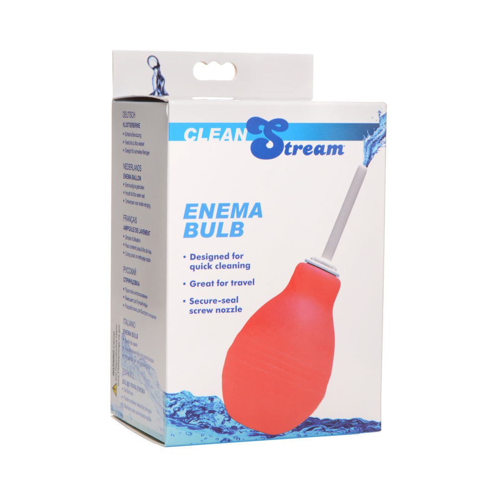 CleanStream Enema Bulb Red