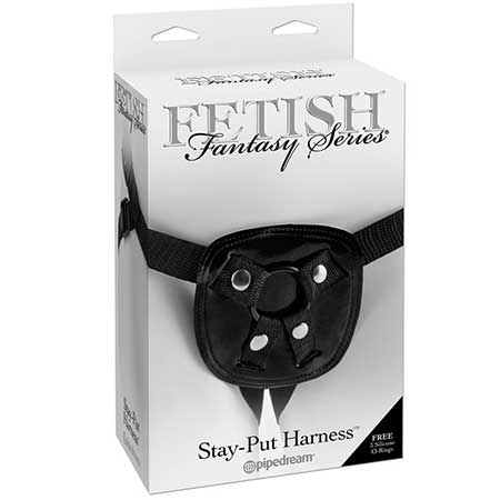 Pipedream Fetish Fantasy Series Adjustable Stay-Put Harness Black - Not Very Vanilla