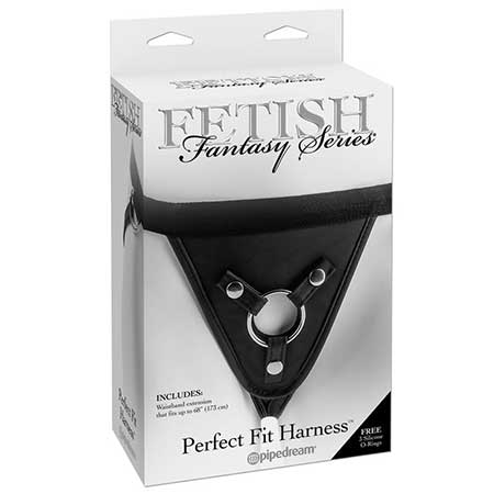 Pipedream Fetish Fantasy Series Adjustable Perfect Fit Harness Black - Not Very Vanilla