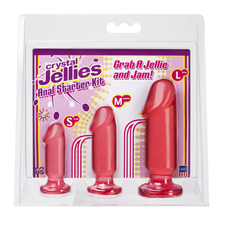 Crystal Jellies – Anal Starter Kit Pink - Not Very Vanilla