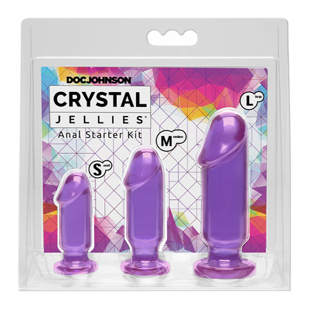 Crystal Jellies – Anal Starter Kit Purple - Not Very Vanilla