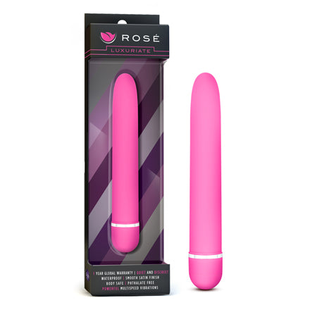 Blush Rose Luxuriate Classic Slimline Vibrator Pink - Not Very Vanilla