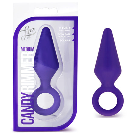 Blush Luxe Candy Rimmer Medium Silicone Anal Plug Purple - Not Very Vanilla