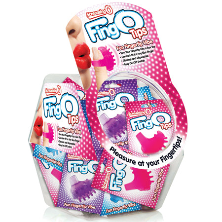 Screaming O FingO Tips Assorted Colors (Bowl of 36) - Not Very Vanilla