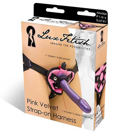 Lux Fetish Neoprene Strap-On Harness Pink - Not Very Vanilla