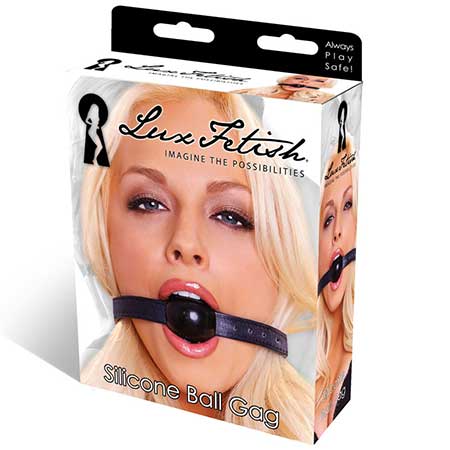 Lux Fetish Silicone Ball Gag - Not Very Vanilla