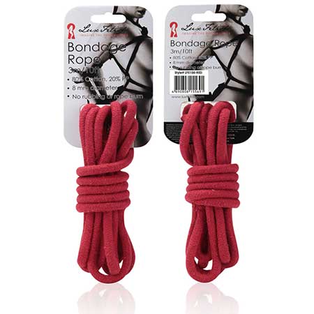 Lux Fetish Bondage Rope 3 m / 10 ft. Red - Not Very Vanilla