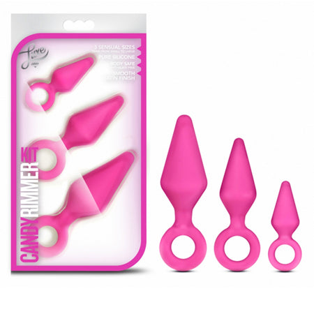 Blush Luxe Candy Rimmer 3-Piece Silicone Anal Plug Kit Pink - Not Very Vanilla