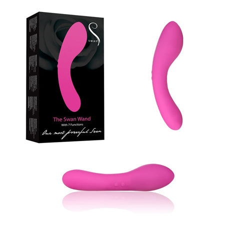 Swan Massage Wand Rechargeable, Waterproof. 2 Motors and 7 functions. - Not Very Vanilla