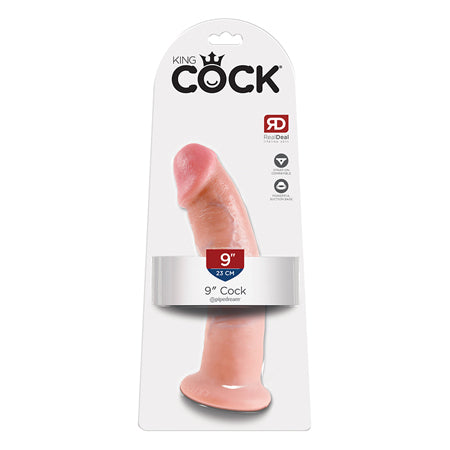 Pipedream King Cock 9 in. Cock Realistic Dildo With Suction Cup Beige - Not Very Vanilla